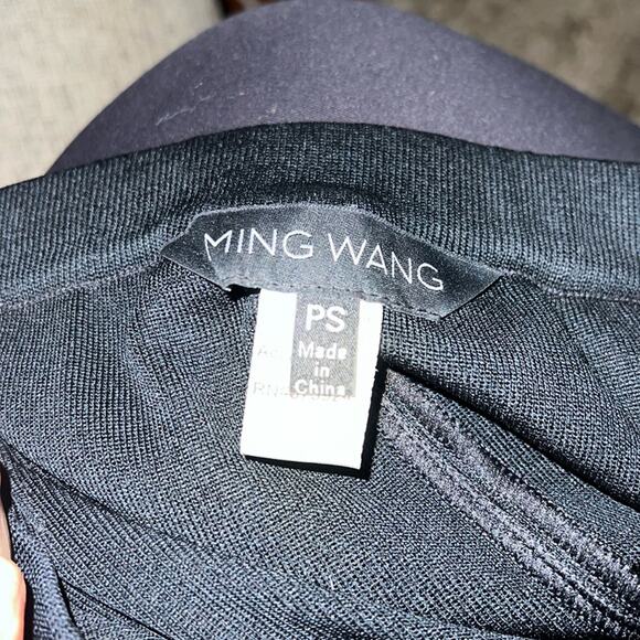 MING WANG black dark academia designer trousers SP CORPCORE - Picture 2 of 5